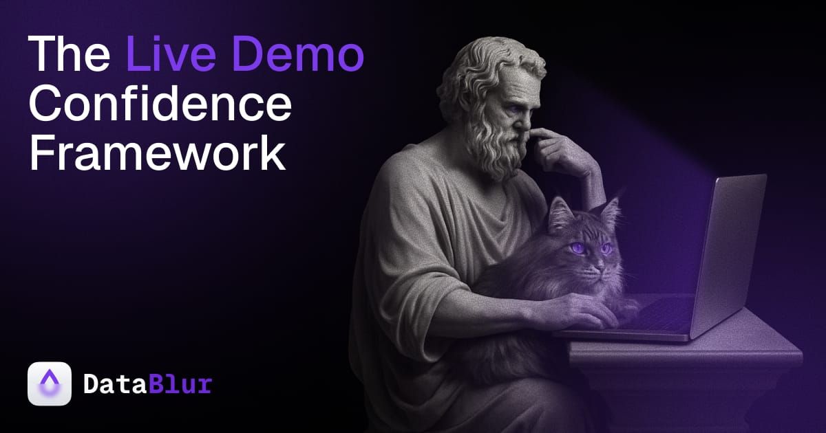 The Live Demo Confidence Framework: 4-Stage System for Presenting Real Data